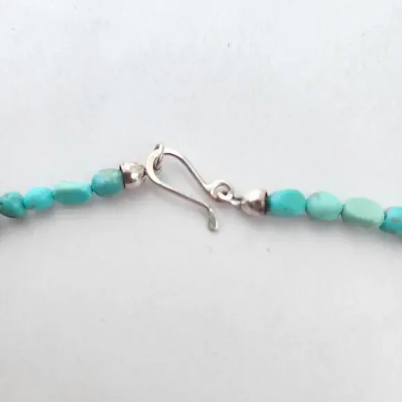 Jay King Choker Necklace 34" Turquoise New Blue Western - Picture 3 of 6